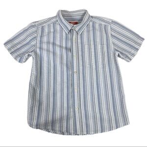 Mossimo Boys Striped Short Sleeve Button Down
